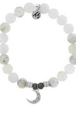 TJAZELLE Friendship Stars Bracelet in White Chalcedony & Silver