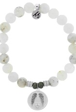 TJAZELLE Guardian Bracelet in White Chalcedony & Silver TJAZELLE Guardian Bracelet in White Chalcedony & Silver