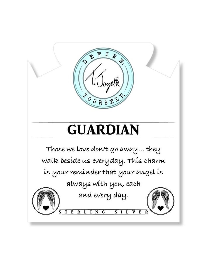 TJAZELLE Guardian Bracelet in White Chalcedony & Silver