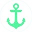 Bogg Bit - Turquoise Anchor