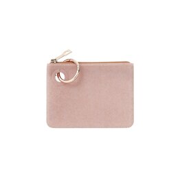 Mini Silicone Pouch in Rose Gold Confetti