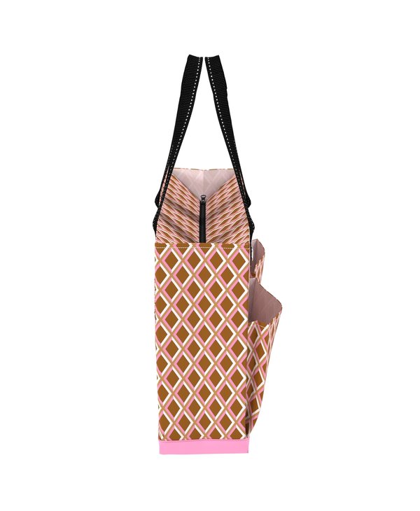 Uptown Girl Pocket Tote Bag in Waffle Cone