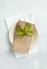 Moss Green Hand-Tied Ribbon (Set of 8)