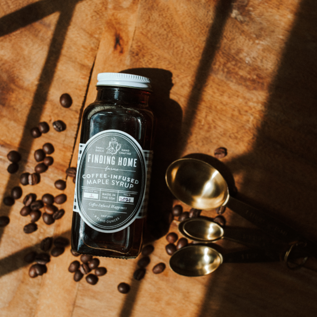 Coffee-Infused Maple Syrup - 8oz