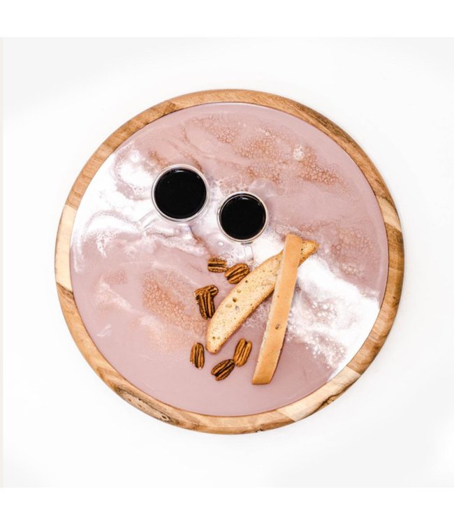 Acacia Lazy Susan in Rose Gold