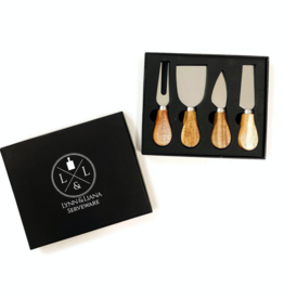 LYNN & LIANA SERVEWARE Acacia Cheese Knife Set