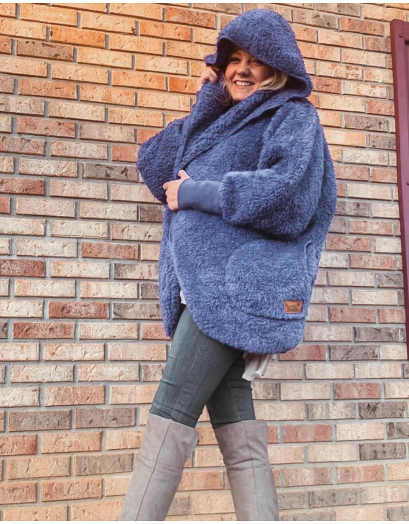 NORDIC BEACH Body Wrap in Blue Denim