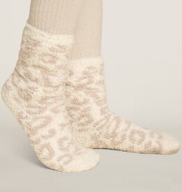 BAREFOOT DREAMS Cozy Chic Women's Barefoot In The Wild Socks in Cream/Stone