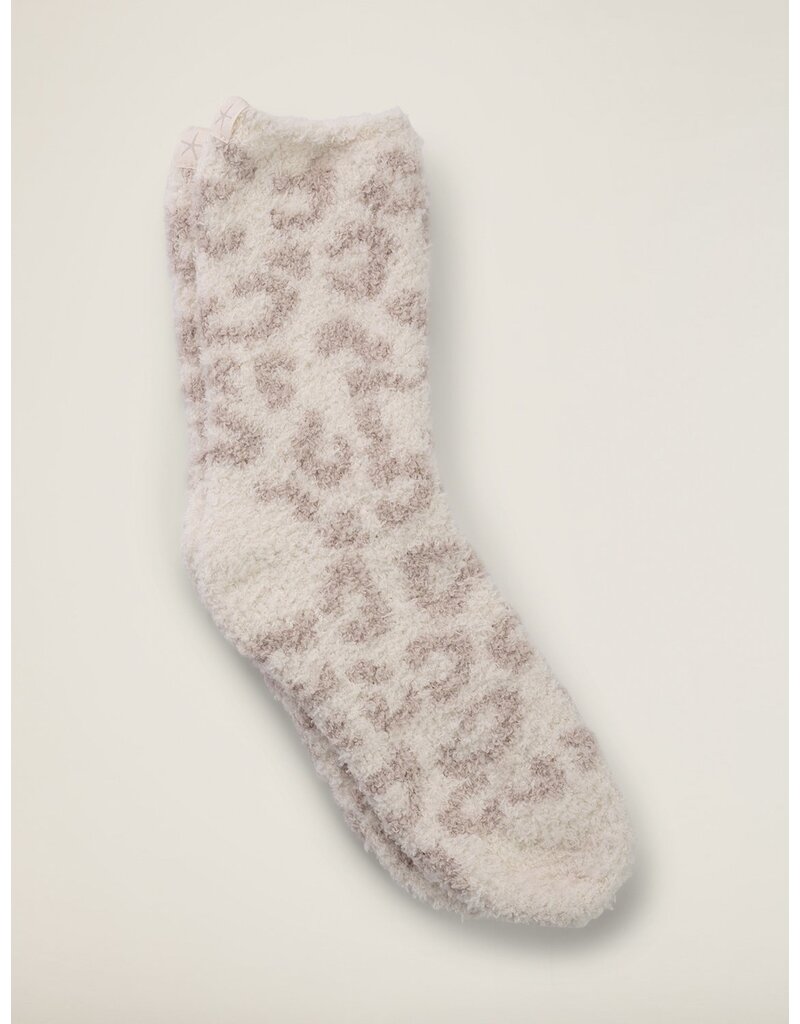 BAREFOOT DREAMS Cozy Chic Women's Barefoot In The Wild Socks in Cream/Stone