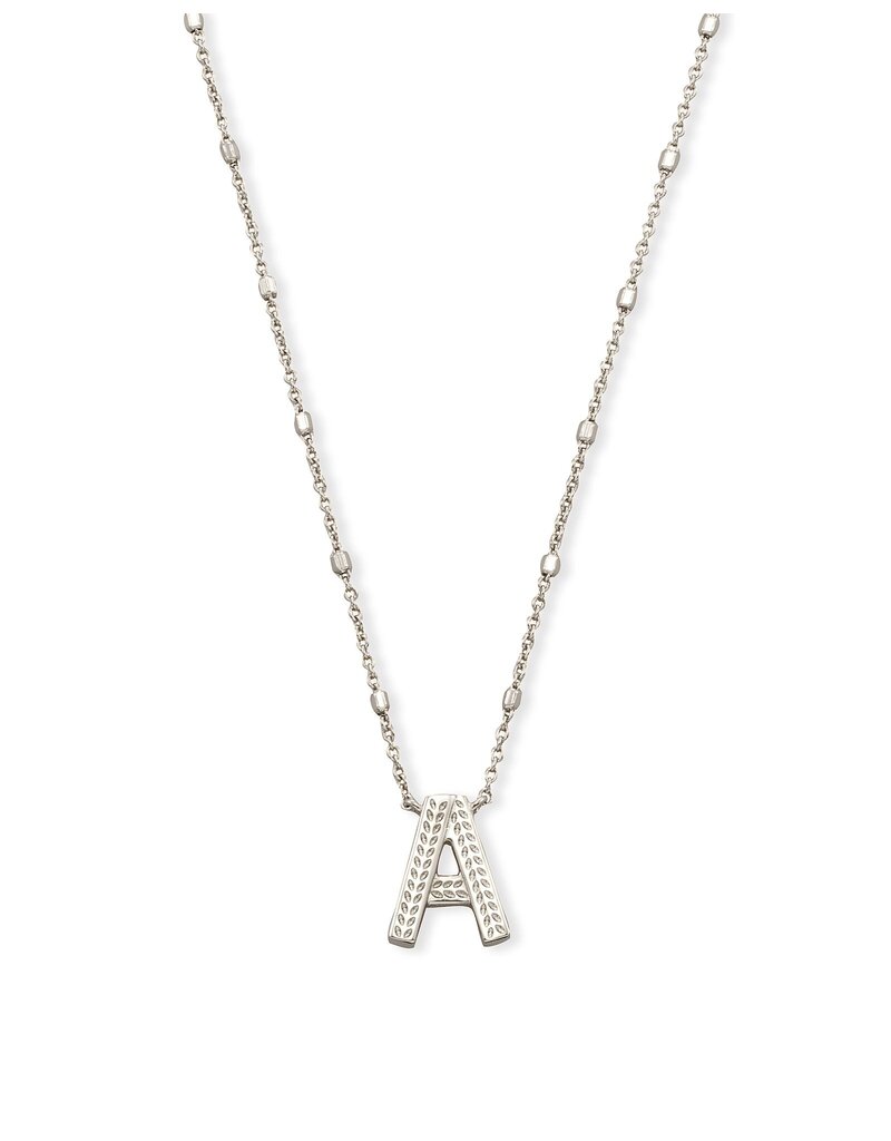 KENDRA SCOTT DESIGN Letter A Pendant Necklace in Silver