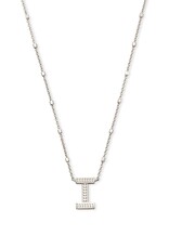 KENDRA SCOTT DESIGN Letter I Pendant Necklace in Silver