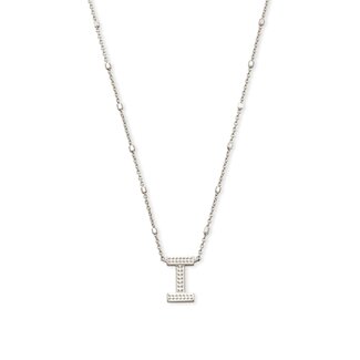 KENDRA SCOTT DESIGN Letter I Pendant Necklace in Silver