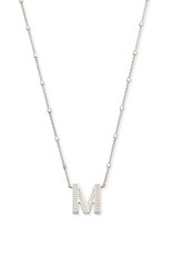 KENDRA SCOTT DESIGN Letter M Pendant Necklace in Silver