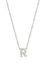 KENDRA SCOTT DESIGN Letter R Pendant Necklace in Silver