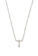 KENDRA SCOTT DESIGN Letter T Pendant Necklace in Silver