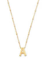 KENDRA SCOTT DESIGN Letter A Pendant Necklace in Gold