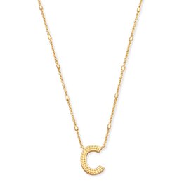 KENDRA SCOTT DESIGN Letter C Pendant Necklace in Gold