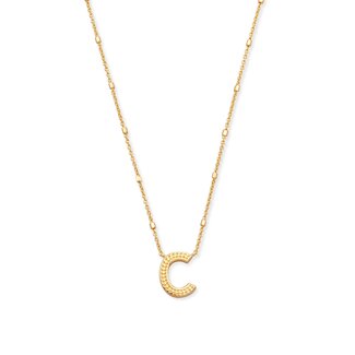 KENDRA SCOTT DESIGN Letter C Pendant Necklace in Gold
