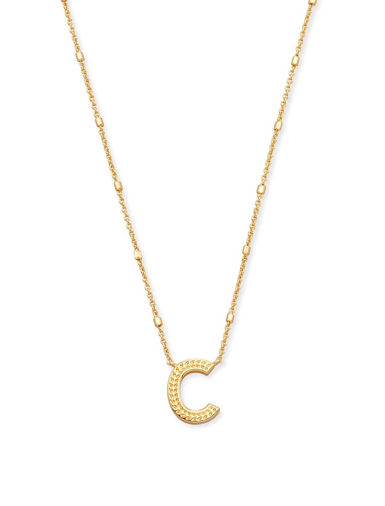 KENDRA SCOTT DESIGN Letter C Pendant Necklace in Gold