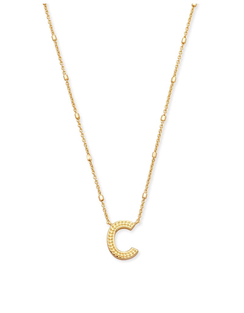 KENDRA SCOTT DESIGN Letter C Pendant Necklace in Gold