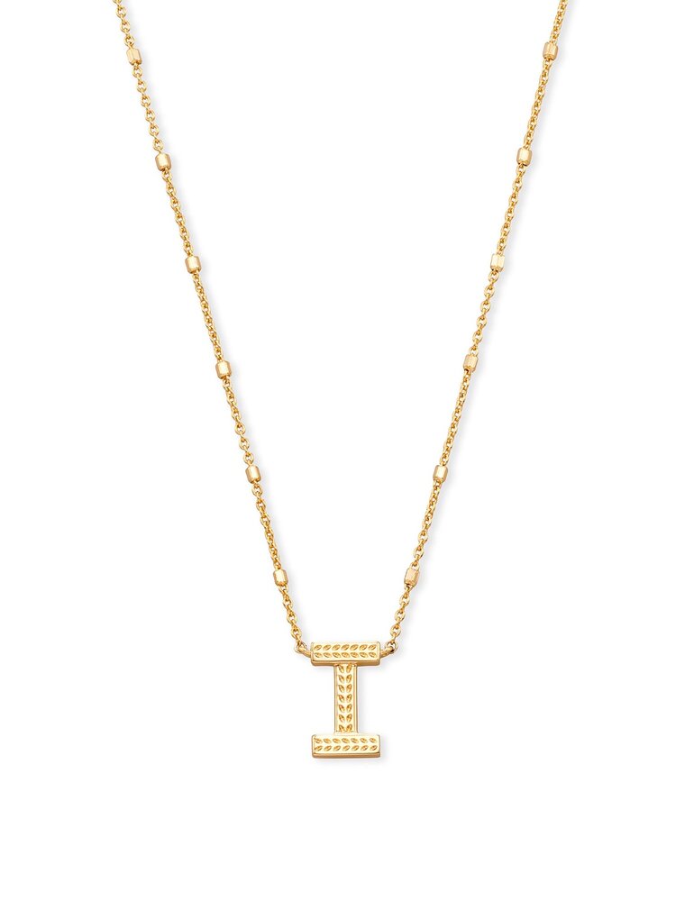 KENDRA SCOTT DESIGN Letter I Pendant Necklace in Gold