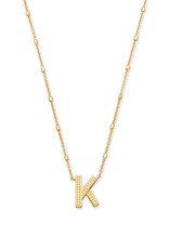 KENDRA SCOTT DESIGN Letter K Pendant Necklace in Gold