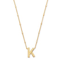 KENDRA SCOTT DESIGN Letter K Pendant Necklace in Gold