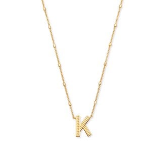 KENDRA SCOTT DESIGN Letter K Pendant Necklace in Gold