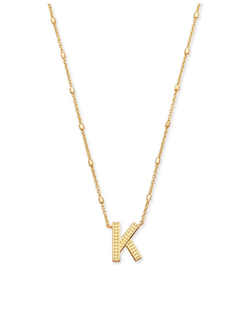 KENDRA SCOTT DESIGN Letter K Pendant Necklace in Gold
