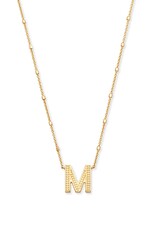 KENDRA SCOTT DESIGN Letter M Pendant Necklace in Gold KENDRA SCOTT DESIGN Letter M Pendant Necklace in Gold