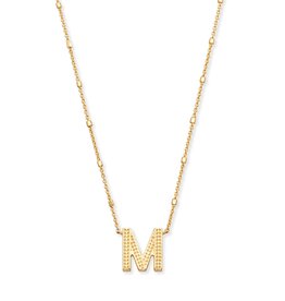 KENDRA SCOTT DESIGN Letter M Pendant Necklace in Gold