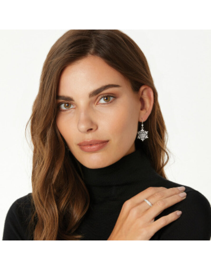 BRIGHTON Glint Snowflake French Wire Earrings