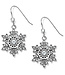 Glint Snowflake French Wire Earrings