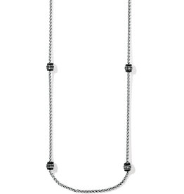 BRIGHTON Meridian Petite Long Necklace in Black
