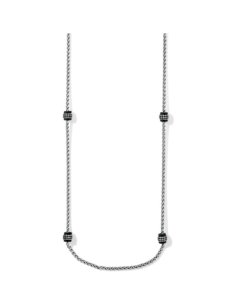 BRIGHTON Meridian Petite Long Necklace in Black