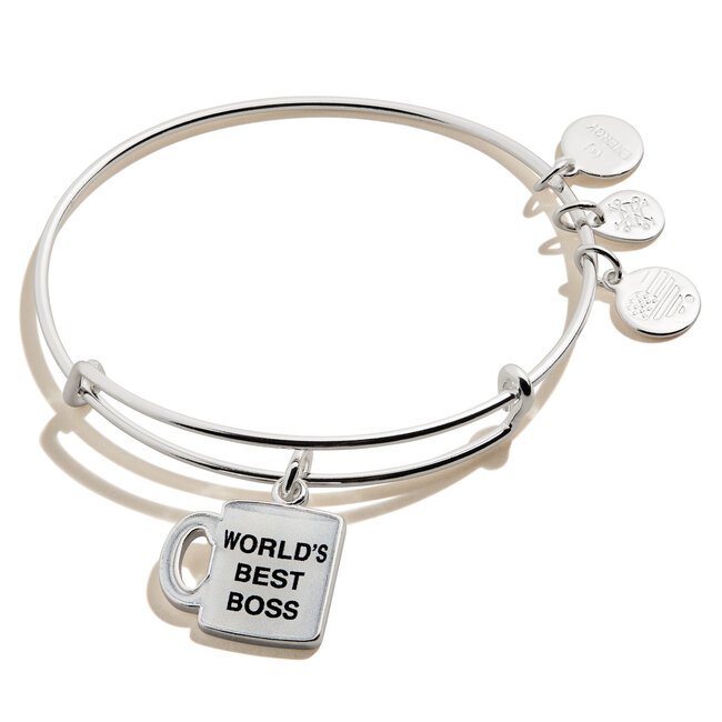 Alex & Ani The Office 'World's Best Boss' Charm Bangle - Her Hide Out