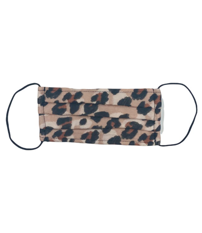 Dark Leopard Cotton Face Mask
