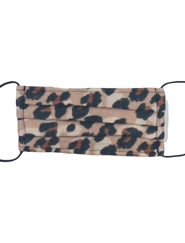 Dark Leopard Cotton Face Mask