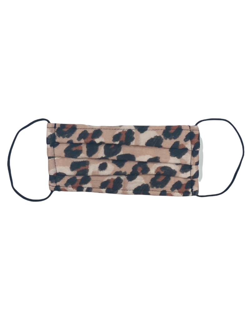 Dark Leopard Cotton Face Mask