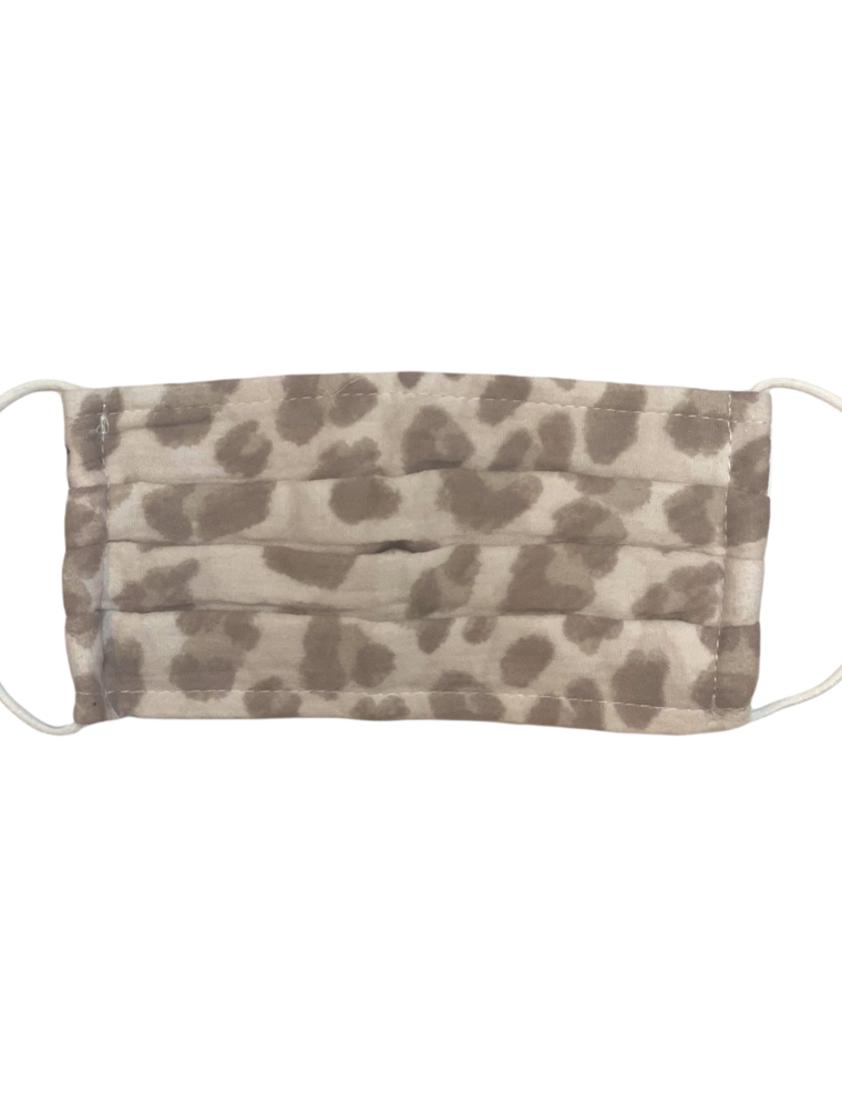 Light Leopard Cotton Face Mask