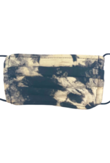 Black Tie Dye Cotton Face Mask
