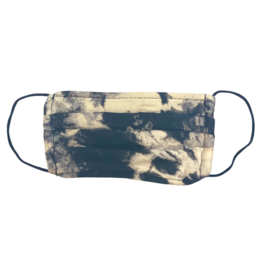 Black Tie Dye Cotton Face Mask