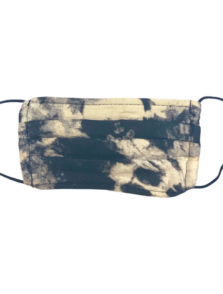 Black Tie Dye Cotton Face Mask