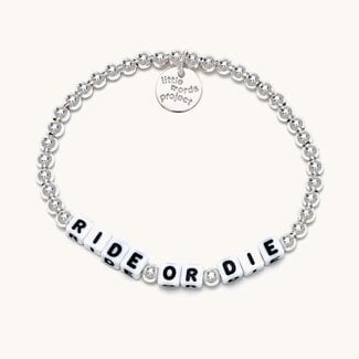 LITTLE WORDS PROJECT Ride Or Die Bracelet - Silver