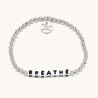LITTLE WORDS PROJECT Breathe Bracelet - Silver