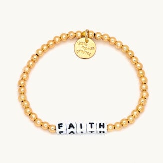 LITTLE WORDS PROJECT Faith Bracelet - Gold