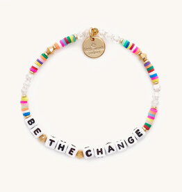 LITTLE WORDS PROJECT Be The Change Bracelet - Rainbow