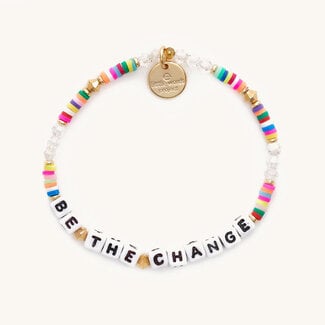 LITTLE WORDS PROJECT Be The Change Bracelet - Rainbow
