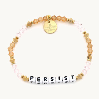 LITTLE WORDS PROJECT Persist Bracelet - Princess Pink