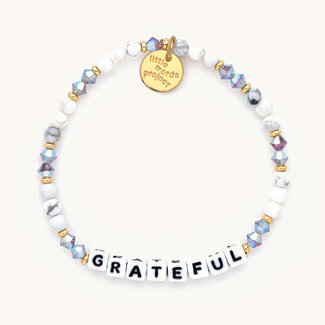 LITTLE WORDS PROJECT Grateful Bracelet - Creampuff